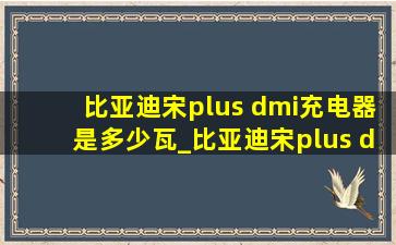 比亚迪宋plus dmi充电器是多少瓦_比亚迪宋plus dmi充电是多少瓦